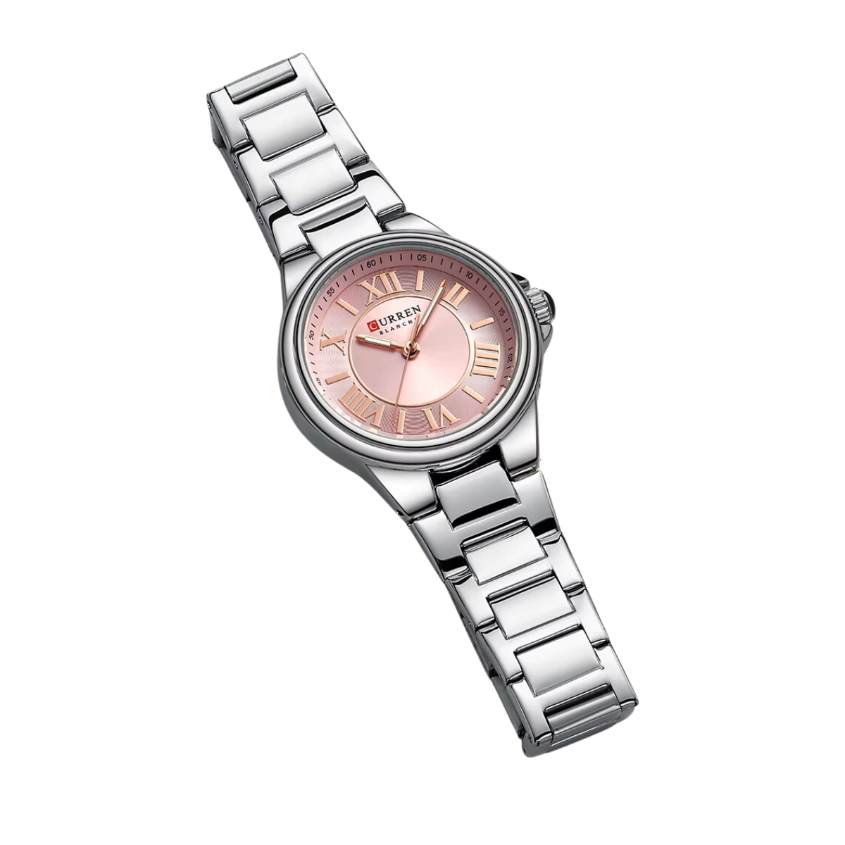 Relógio Feminino Rosa de Aço - Curren 9061B