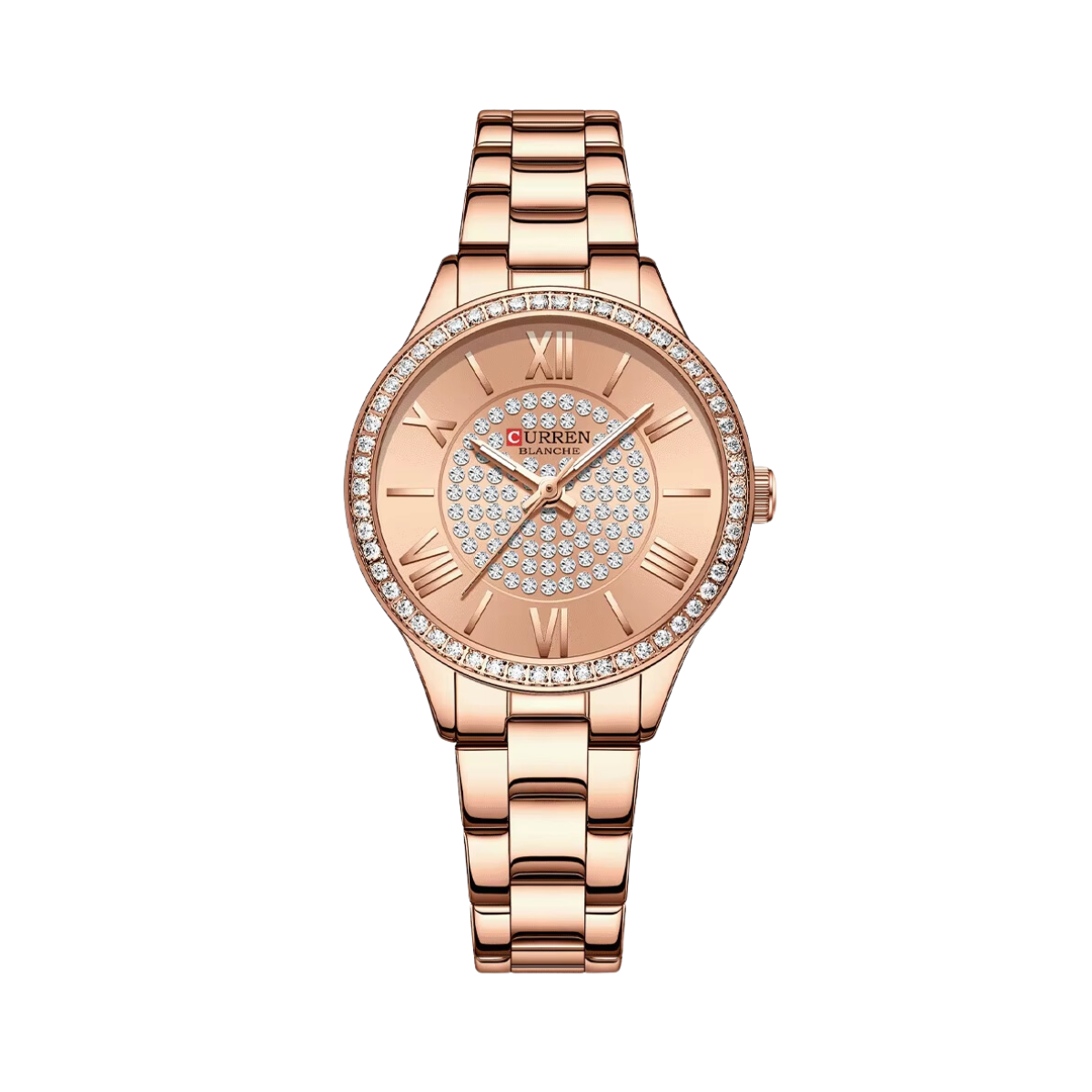 Relógio Feminino de Aço Rose - Curren 9084