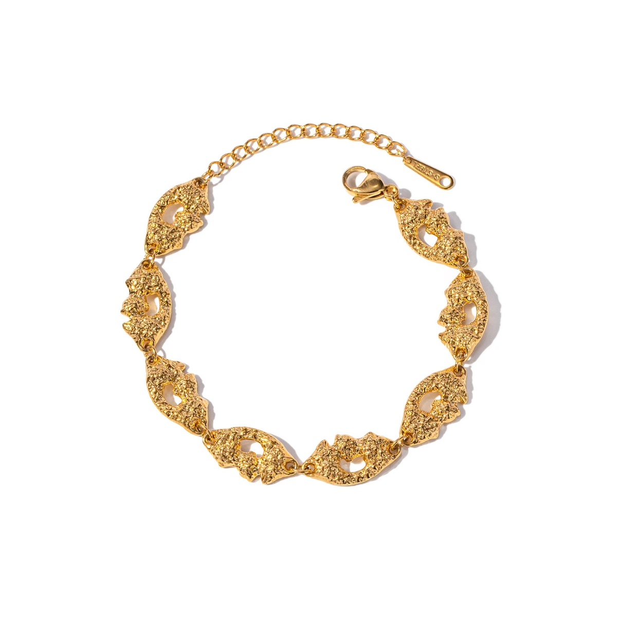 Pulseira Feminina Lusine de Aço Banhado à Ouro 18k