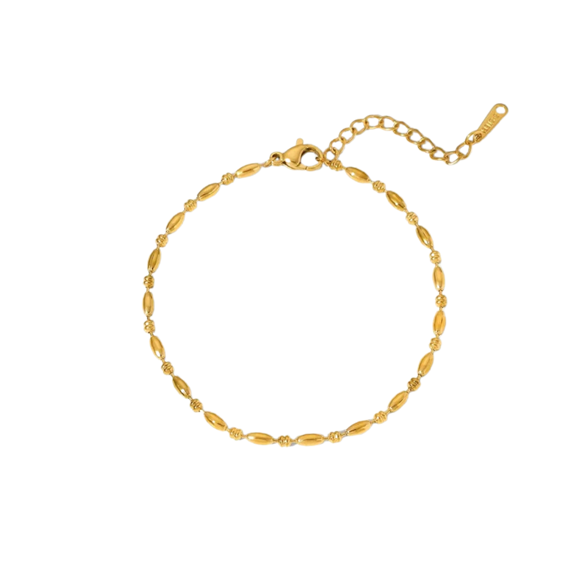 Pulseira Feminina Cassel de Aço Banhado à Ouro 18k