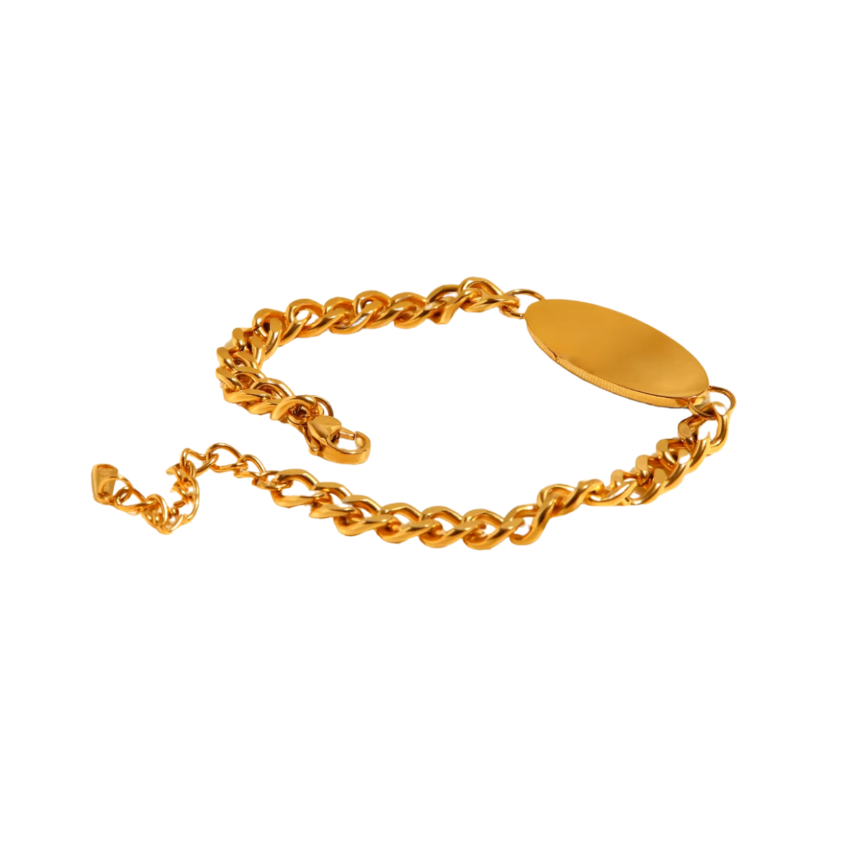 Pulseira Feminina Lewes de Aço Banhado à Ouro 18k