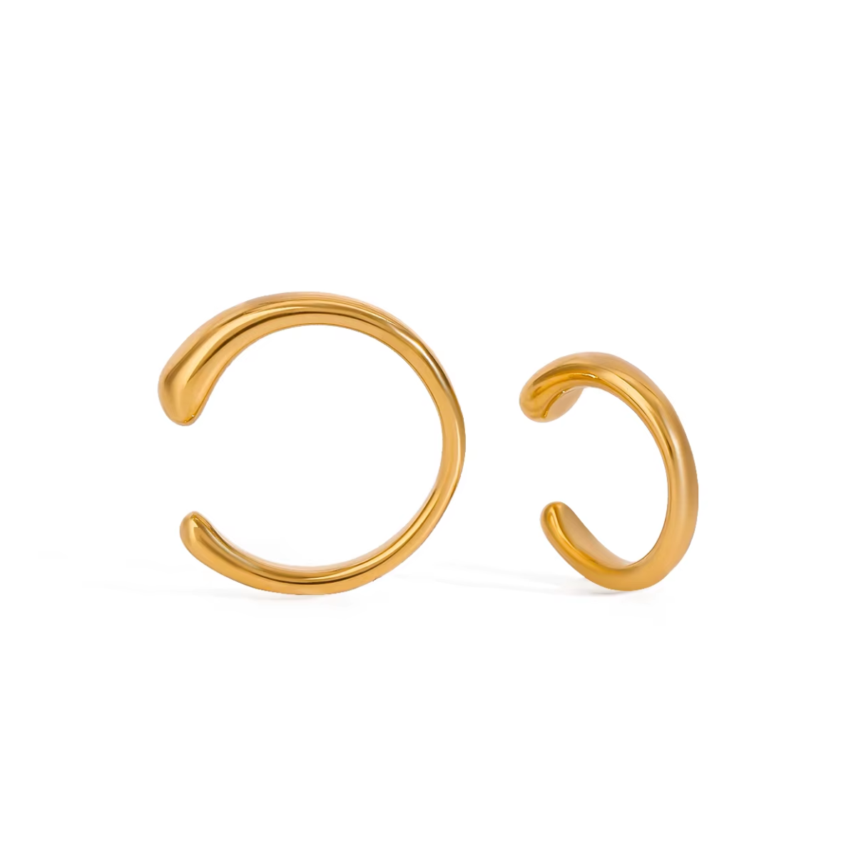 Brinco Feminino Darwin Ear Cuff Banhado à Ouro 18k