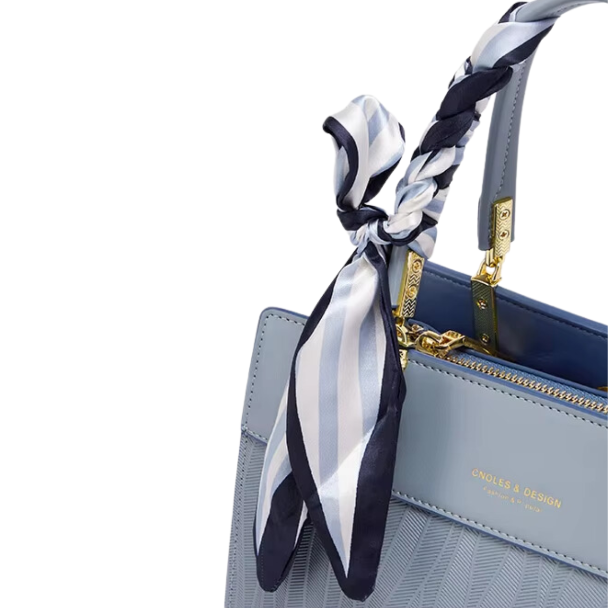 Bolsa Feminina Tote Média Azul Kanale