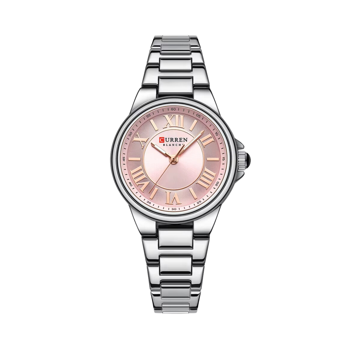 Relógio Feminino Rosa de Aço - Curren 9061B