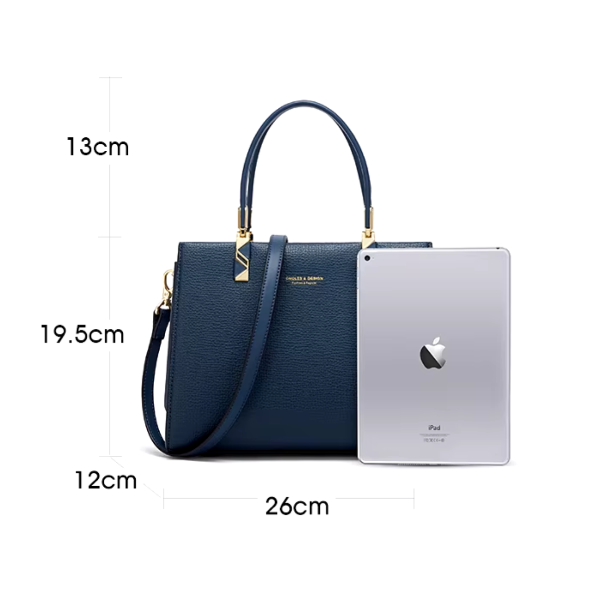 Bolsa Feminina Tote Média Azul Honfleur