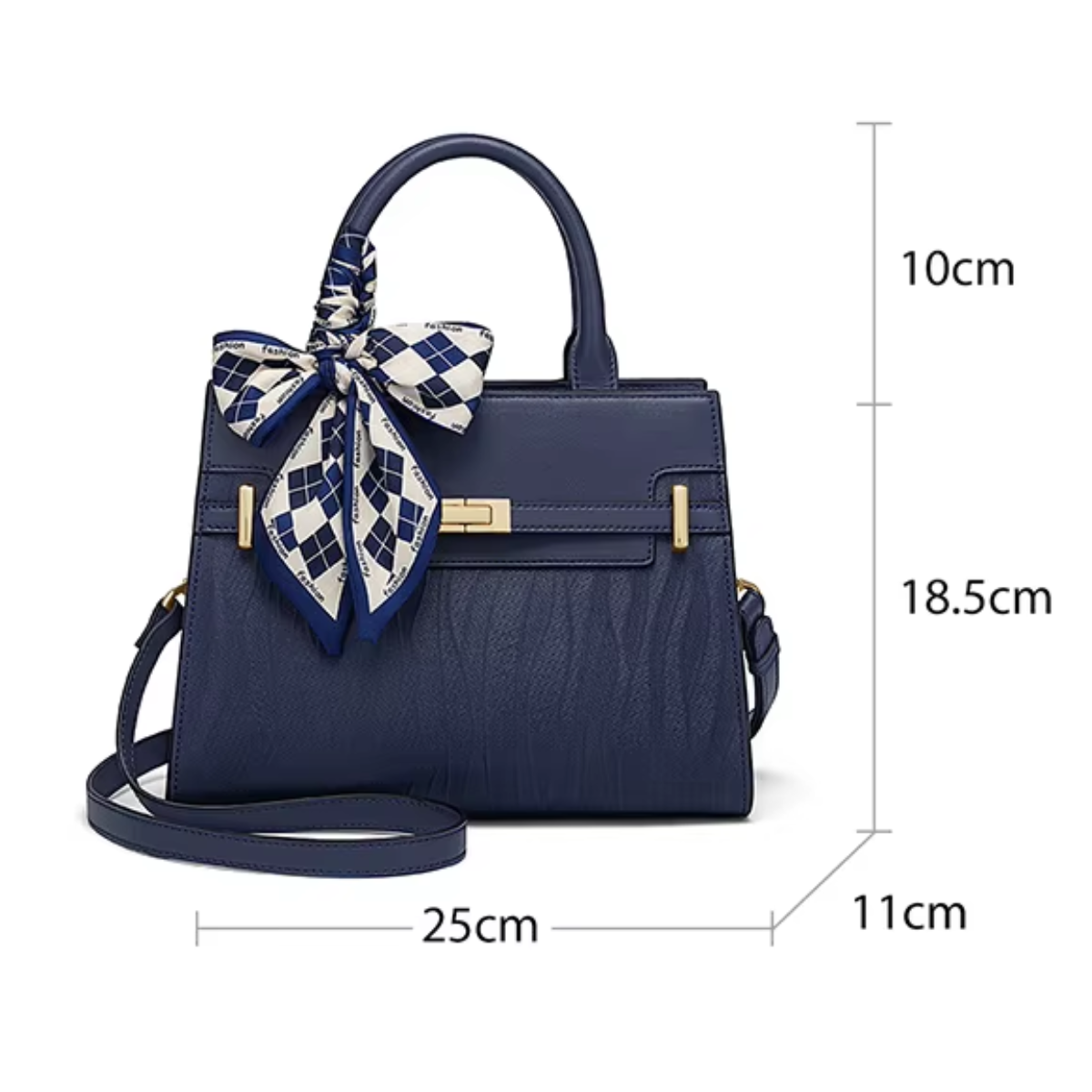 Bolsa Feminina Tote Média Azul Tsingoni