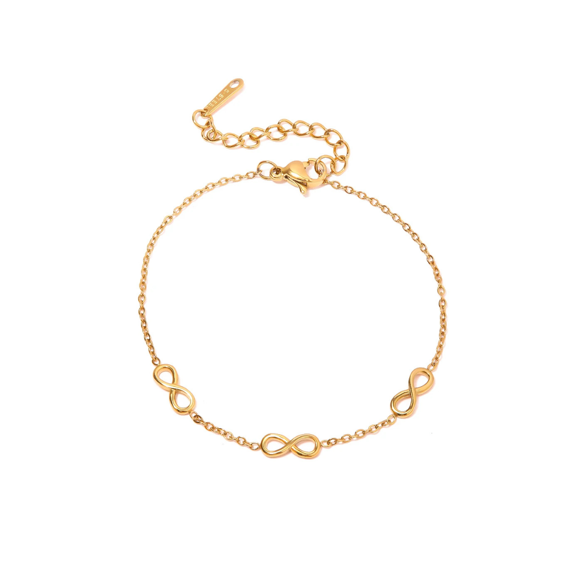 Pulseira Feminina Blunt de Aço Banhado à Ouro 18k