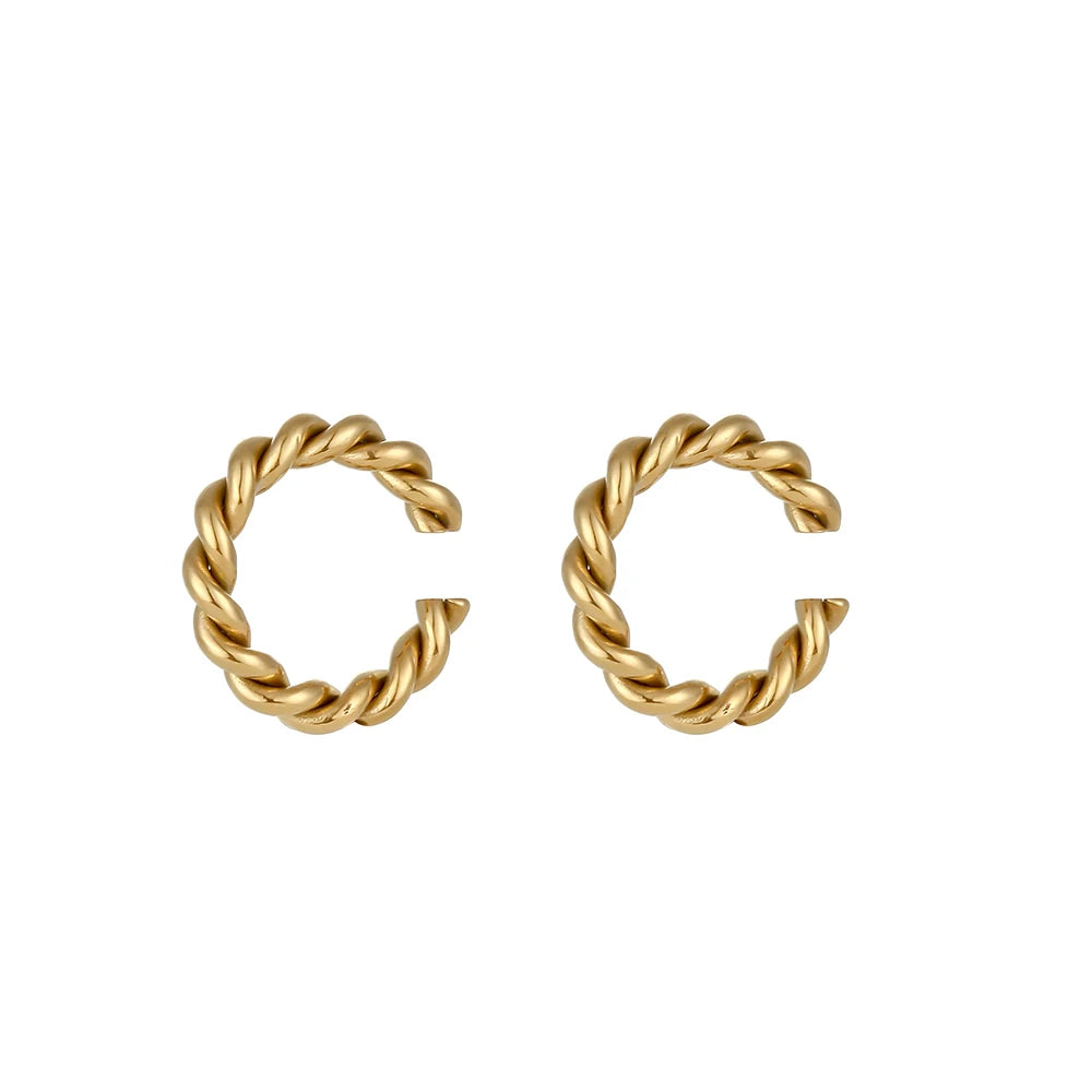 Brinco Feminino Jamie Ear Cuff Banhado à Ouro 18k