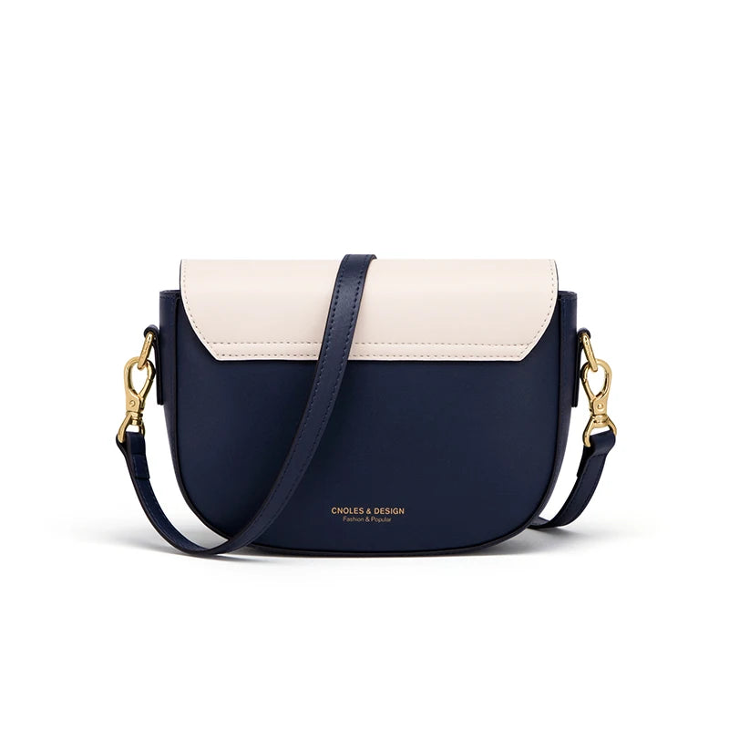 Bolsa Feminina Transversal Pequena Saddle Azul